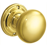Bowden plain brass door knobs