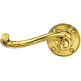 Bayfield Lever Brass Door Handle