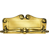 Brass letterplate with knocker