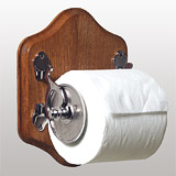 Wooden toilet roll holder