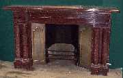 Rouge marble fire surrounds